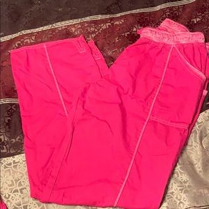 Pink scrub pants